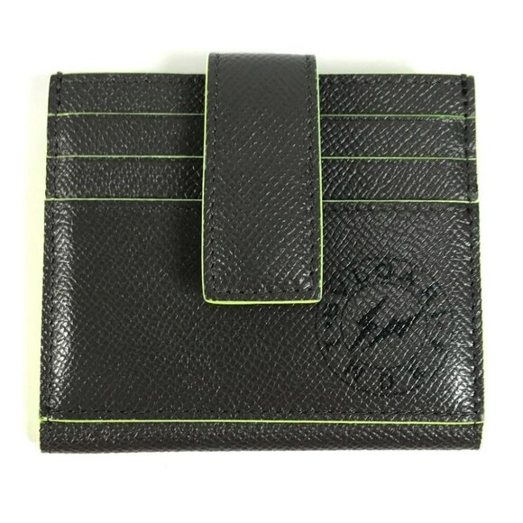 BVLGARI Fragment logo Multi-purpose case card holder Card Case gray/yellow - Picture 1 of 16
